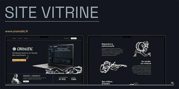 Cromatic site vitrine Cromatic site vitrine