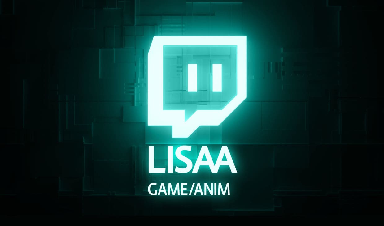 Logo Twitch pour le live LISAA Animation & Jeu video